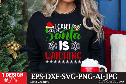 I Can’t Santa Is Watching SVG Cute File SVG Insomnia Std 