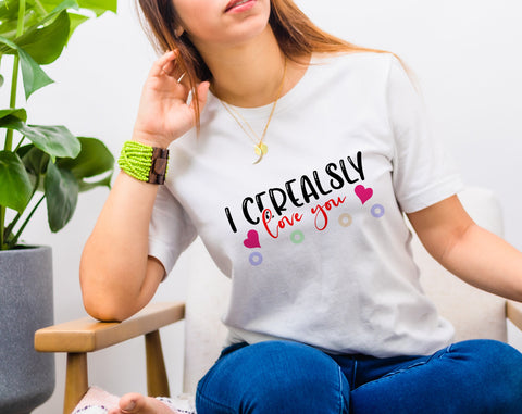 I Cerealsly Love You SVG, Funny Valentine's Day SVG SVG HappyDesignStudio 
