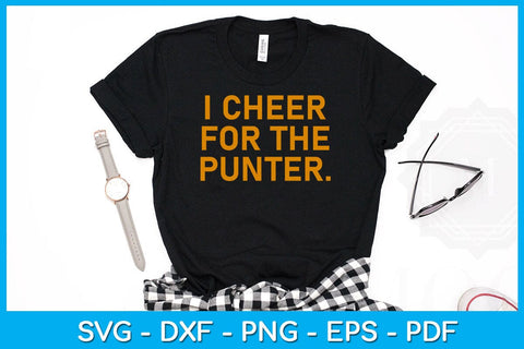 I Cheer For The Punter SVG PNG PDF Cut File SVG Creativedesigntee 