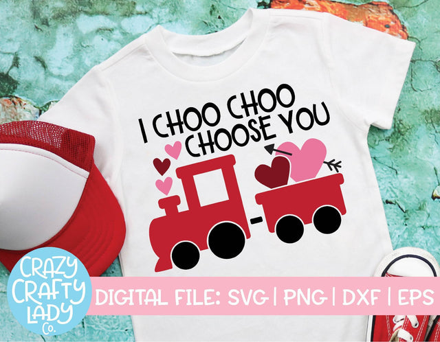 I Choo Choo Choose You | Valentine's Day SVG Cut File SVG Crazy Crafty Lady Co. 