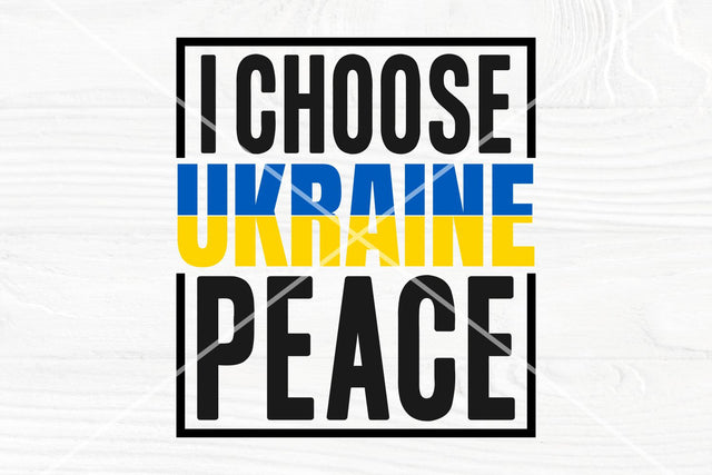 I choose peace SVG | Ukraine SVG | Peace love svg SVG TonisArtStudio 