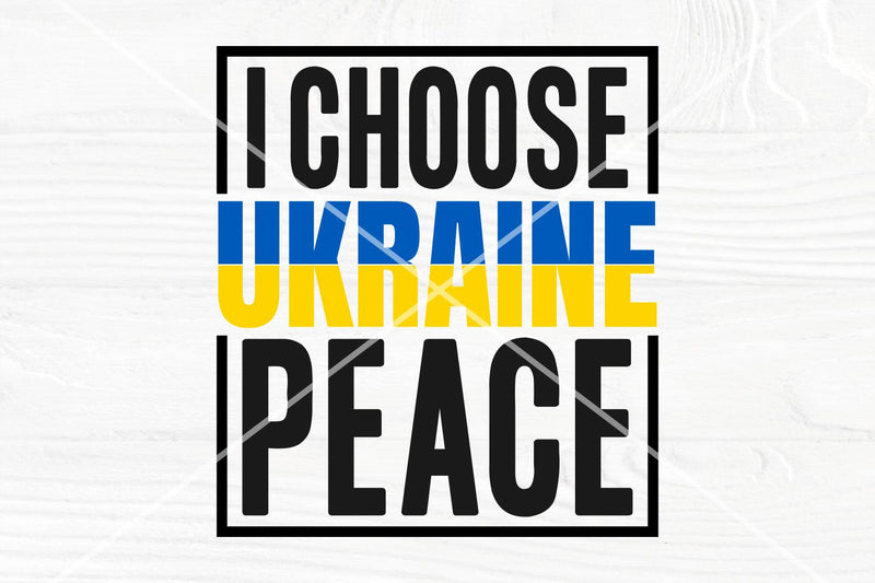 I choose peace SVG | Ukraine SVG | Peace love svg SVG TonisArtStudio 