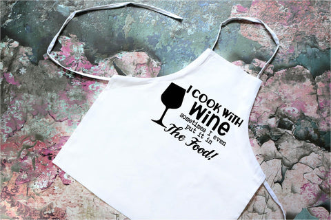 I Cook with Wine So Fontsy Design Shop 