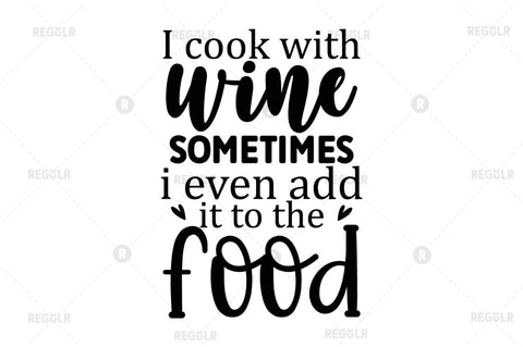 I cook with wine SVG SVG Regulrcrative 
