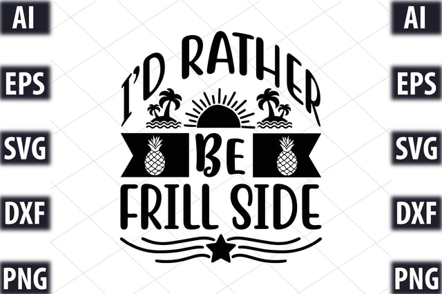 I d rather be frill side SVG SVGista 