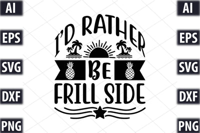 I d rather be frill side SVG SVGista 