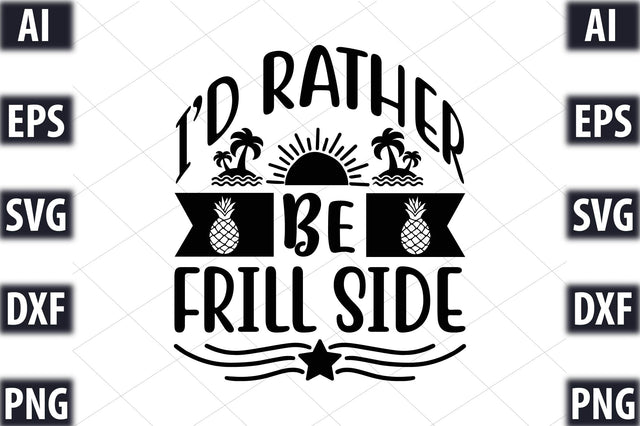 I d rather be frill side SVG SVGista 
