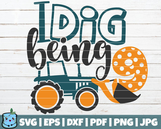 I Dig Being 9 SVG MintyMarshmallows 