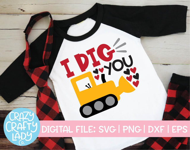 I Dig You | Valentine's Day SVG Cut File SVG Crazy Crafty Lady Co. 