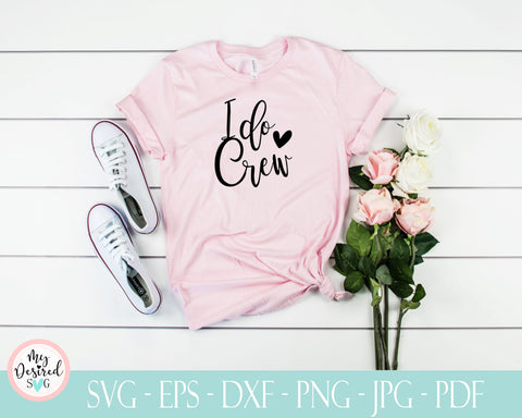 I Do Crew svg, Wedding Ring Svg, Hen Do Party Shirts, Bride & Bridesmaid, Bachelorette Party, Wedding Party, Svg files for Cricut, svg, dxf SVG MyDesiredSVG 