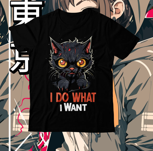 I Do what i Want.dxf T-Shirt Design, I Do what i Want SVG Design, Best Cat Ever Sublimation Design, Cat Clipart Design, Cat Graphic T-Shirt Design,Cat SVG Cut File, Cat SVG Bundle, Cat Retro SVG SVG BlackCatsMedia 