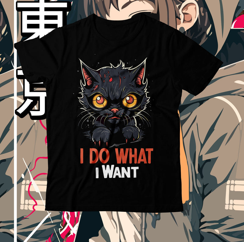 I Do what i Want.dxf T-Shirt Design, I Do what i Want SVG Design, Best Cat Ever Sublimation Design, Cat Clipart Design, Cat Graphic T-Shirt Design,Cat SVG Cut File, Cat SVG Bundle, Cat Retro SVG SVG BlackCatsMedia 