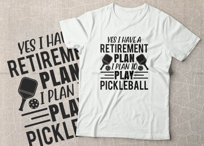 I don't always play Pickleball oh yes I do, Pickleball Designs, Pickleball T-shirt vector, Typography T-shirt Design, SVG Dinvect 