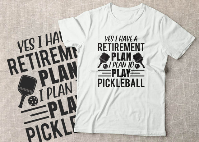 I don't always play Pickleball oh yes I do, Pickleball Designs, Pickleball T-shirt vector, Typography T-shirt Design, SVG Dinvect 