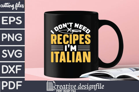 i don't need recipes i'm italian SVG farhad farhad 