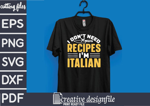 i don't need recipes i'm italian SVG farhad farhad 