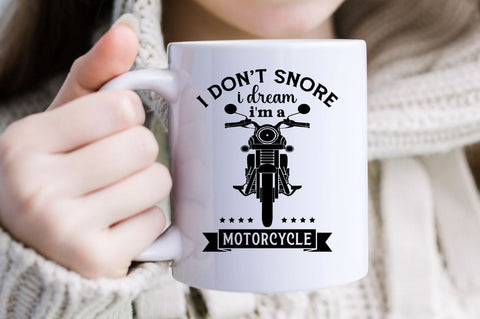 I don't snore i dream i'm a motorcycle SVG SVG DESIGNISTIC 