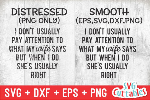 I Don't Usually Pay Attention svg - Men's svg - Father's Day - Funny Men's Shirt svg- Cut File - svg - dxf - eps - png - Silhouette - Cricut SVG Svg Cuttables 