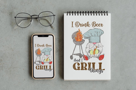 I Drink Beer and I Grill Things Sublimation Sublimation Jagonath Roy 