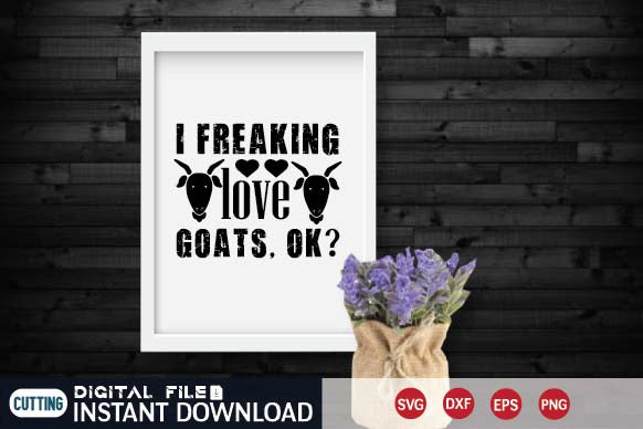 i freaking love goats, ok? SVG designer krishna 