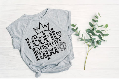 I got it from my papa, baby SVG SVG DESIGNISTIC 