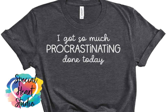 I got so much procrastinating done today SVG Special Heart Studio 