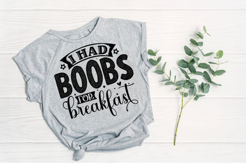 I had boobs for breakfast, baby SVG SVG DESIGNISTIC 