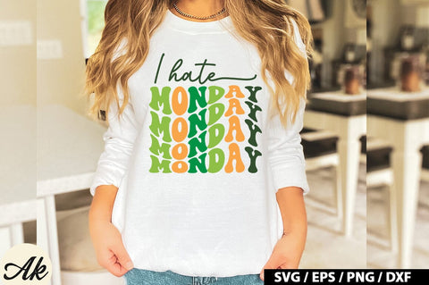 I hate monday Retro SVG SVG akazaddesign 