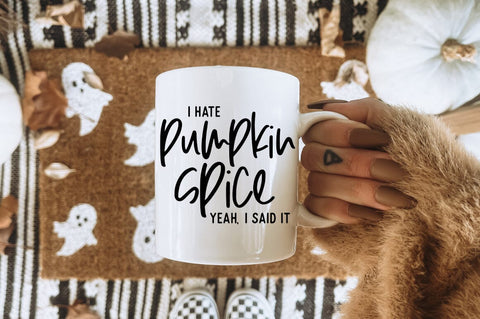 I Hate Pumpkin Spice SVG - Funny Fall Shirt Design SVG Pickled Thistle Creative 