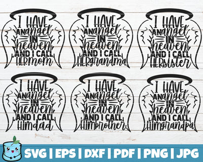 I Have An Angel In Heaven SVG Bundle SVG MintyMarshmallows 