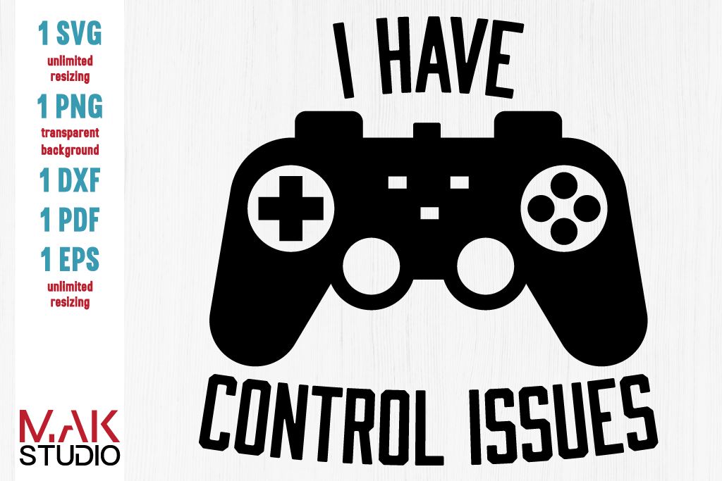 Controller Issue Symbol I have control issues svg, I have control issues svg file, I have ...