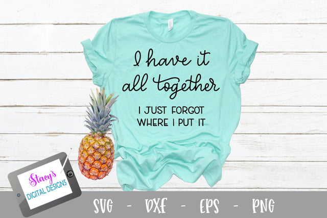 I have it all together I just forgot where I put it - Funny SVG SVG Stacy's Digital Designs 
