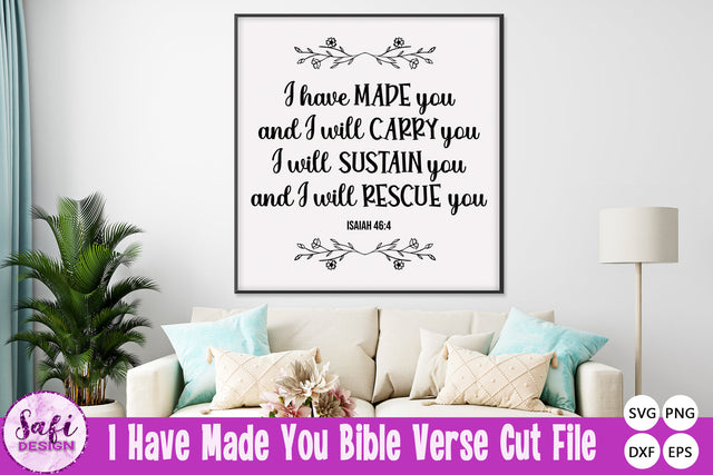 I have made you Bible Verse SVG SVG Safi Design 