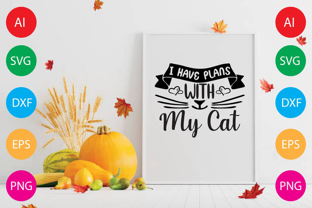 I Have Plans with My Cat SVG CraftlabSvg29 