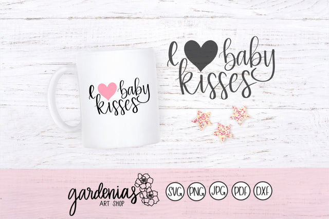 I Heart Baby Kisses SVG Gardenias Art Shop 