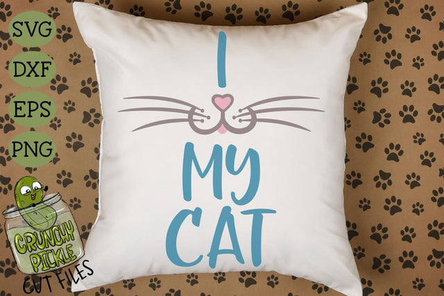 I Heart My Cat - Cat Mom SVG SVG Crunchy Pickle 