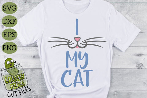 I Heart My Cat - Cat Mom SVG SVG Crunchy Pickle 