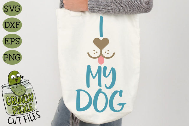 I Heart My Dog SVG SVG Crunchy Pickle 