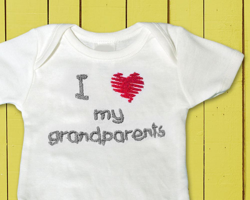 I Heart My Grandparents Embroidery Design Embroidery/Applique Designed by Geeks 