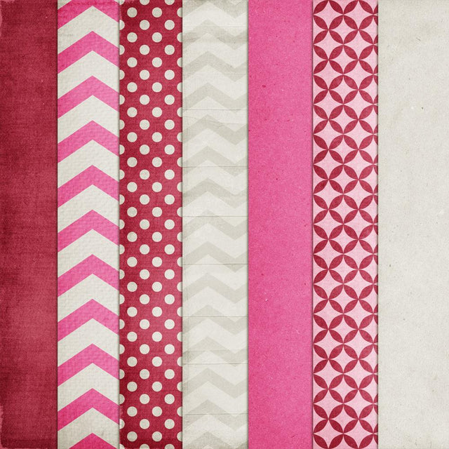 I Heart You - Digital Papers So Fontsy Design Shop 