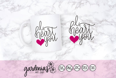 I Heart You SVG Gardenias Art Shop 