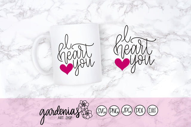 I Heart You SVG Gardenias Art Shop 