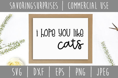 I Hope You Like Cats Doormat SVG SavoringSurprises 