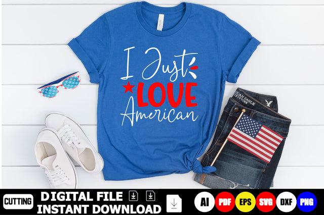 I Just Love American SVG Shahin alam 