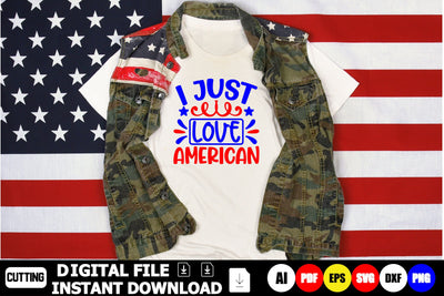 I Just Love American SVG Shahin alam 