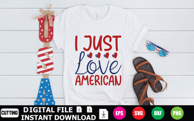 I Just Love American SVG Shahin alam 