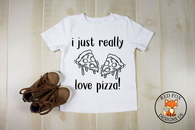 I just really love Pizza Svg, Boy Valentine's Day SVG SVG RedFoxDesignsUS 