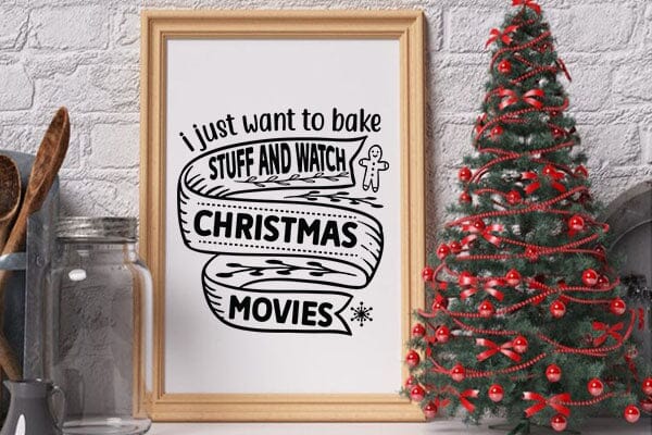 i just want to bake stuff and watch christmas movies SVG Angelina750 