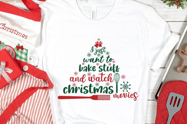 I just want to bake stuff and watch christmas movies SVG Angelina750 