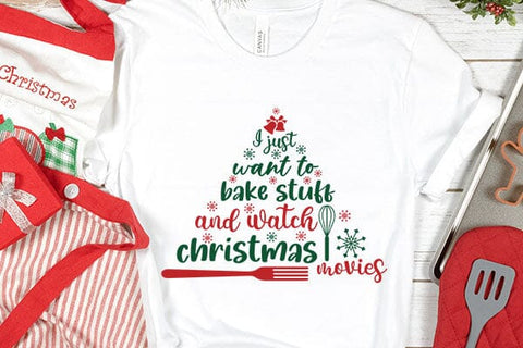I just want to bake stuff and watch christmas movies SVG Angelina750 